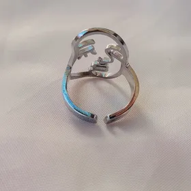 انگشتر استیل چهره مژه