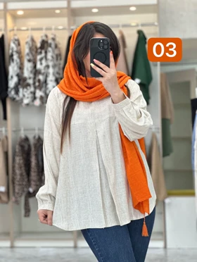 مانتو راه‌راه لینن