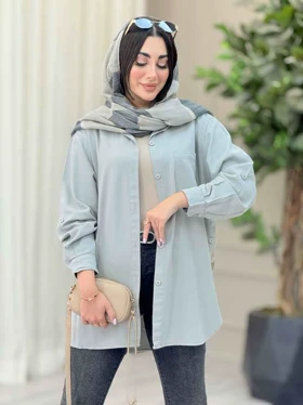 مانتو تک جیب بغل سه دکمه عسل