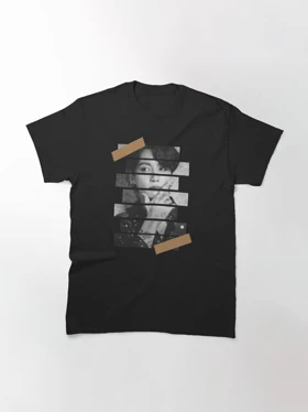 تیشرت گروه موسیقی BTS تیشرت بی تی اس طرح Jeon Jungkook BTS Jungkook Korean Kpop Monochrome