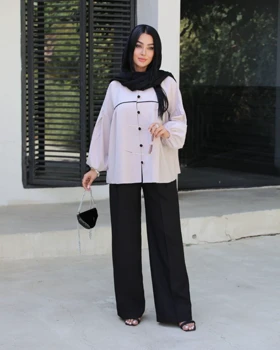 ست دوتیکه مانتو شلوار زنانه مدل رهانا کد 3018 (ضمانت اصالت)