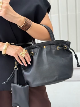 کیف زنانه چرمی فرنیا (مشکی)