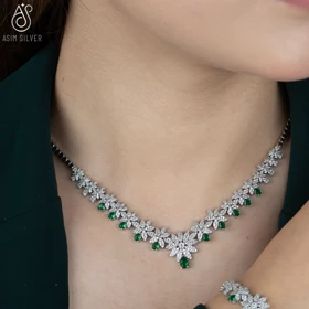 نیم ست نقره آلما