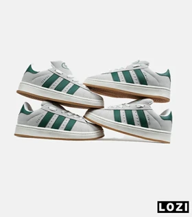 کفش کتانی مردانه و زنانه طوسی سبز ADIDAS Campus