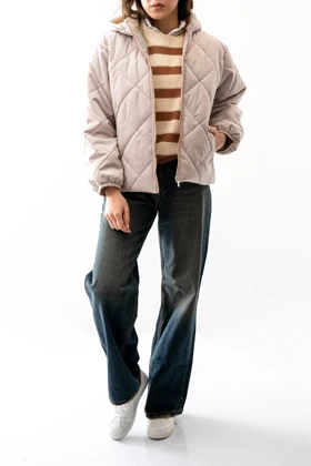 کاپشن کلاه دار زنانه