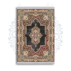 *جدید* فرشینه از جنس پارچه شانل مخمل ترک طرح فانتزی برند دفه کد 1062