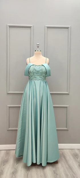 پیراهن بلند ساتن رویا 784