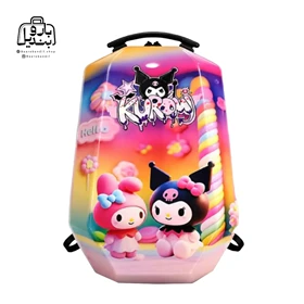 کوله‌پشتی مدرسه هارد کیس Marinox Marvel کد 1050 طرح کرومی صورتی Kuromi Pink