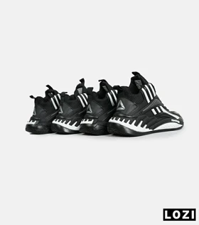 کفش کتانی ساق‌دار مشکی سفید Reebok Shaq Attaq