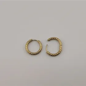 گوشواره استیل گرد برجسته