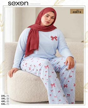 بلوز و شلوار بیگ سایز زنانه sexen کد 40874