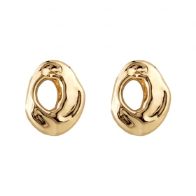 گوشواره زنانه میخی مدل بیضی منحنی