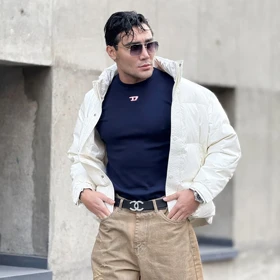 تیشرت ورزشی فیت شرت نخ پنبه کبریتی طرح دیزل (Diesel) یونیسکس