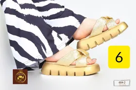 صندل دمپایی لژدار زنانه طبی 604-2