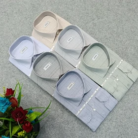 پیراهن طرحدار مردانه قواره ازاد ( قواره کلاسیک ) _ استین بلند