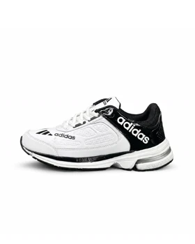 کتانی خارجی مردانه مدل آدیداس سفید مشکی ADIDAS