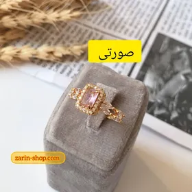 انگشتر استیل جواهری زنانه نگین‌دار مارک CM