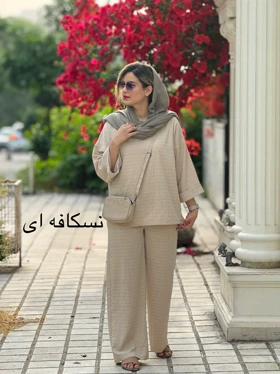 ست مانتو شلوار دلین