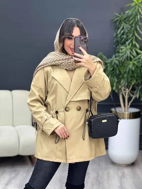 بارانی کمرگت دو دکمه