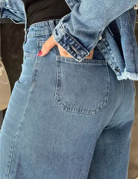 شلوار جین فول بگ کد : 1414921