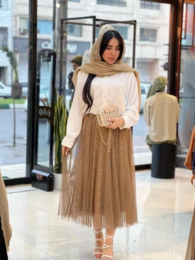 دامن پولکی وارداتی کد 828