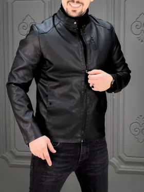 کت چرم F2323 مشکی