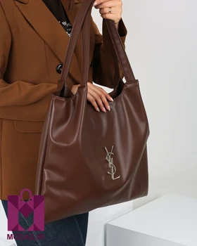 کیف زنانه چرم دانشجویی دسته دار K165 (قهوه ای)
