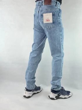 شلوار مردانه اسلیم فیت آبی 58