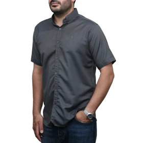 پیراهن آستین کوتاه ساده مردانه برند مد مدل 141114911