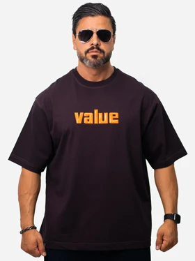 تیشرت مردانه value ماکان قواره دار کد 1073