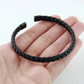 بنگل زنانه مدل بافت سیمی (مشکی)