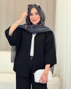 شومیز تک جیب استین دکمه