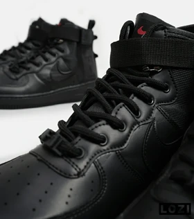 کفش کتانی ساق‌دار مردانه مشکی NIKE AIRFORCE AF1