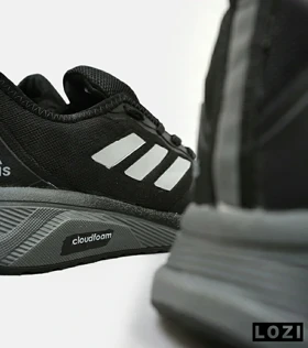 کفش کتانی مردانه و زنانه مشکی طوسی ADIDAS climacool