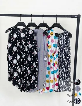 تاپ یقه کش حلقه‌ای کد:100205B