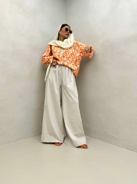 شومیز دو رنگ طرحدار