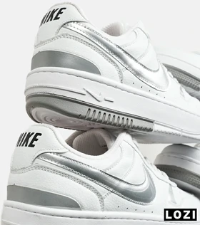 کفش کتانی بزرگ پا سفید نقره ای نایک Nike Gama Force Sail