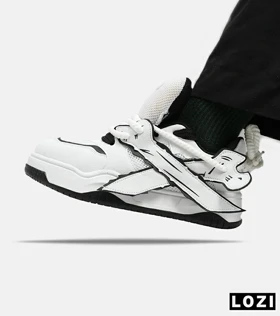 کفش کتانی مردانه و زنانه سفید مشکی CIRCA LOPEZ sneakers