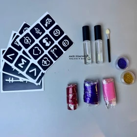 ست اسباب بازی تتو و رنگ مو کد 8-668