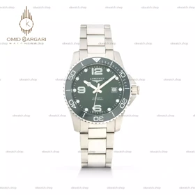 ساعت مچی لونژین اتوماتیک بند سیلور صفحه سبز Longines