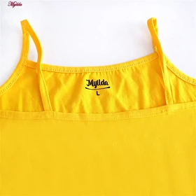 تاپ زنانه ماییلدا مدل پنبه‌ای زرد کد 4963