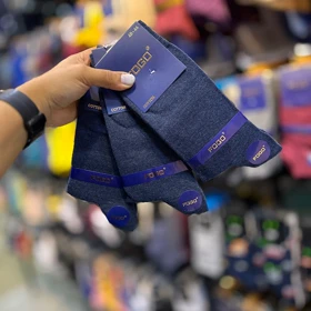 جوراب مردانه ساق بلند کلاسیک/code:9002_35