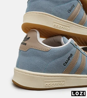 کفش کتانی مردانه و زنانه آبی کرم ADIDAS Campus