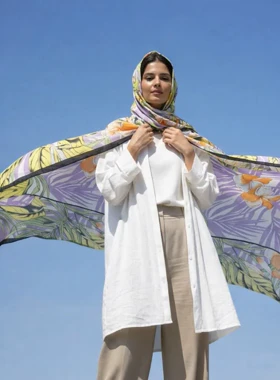 روسری قواره گل یاس