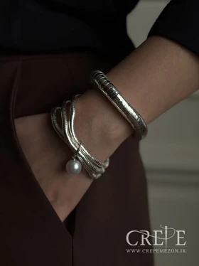 دستبند منطف مروارید دار