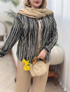 شومیز راه راه 3309