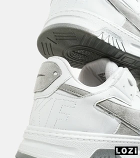 کفش کتانی بزرگ پا سفید طوسی NIKE AIR FORCE