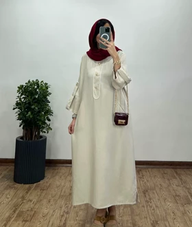 مانتو بلند مغزی دوزی ستاره