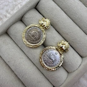 گوشواره طرح سکه قدیم