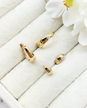 گوشواره ژوپینگ حلقه طرح طلا